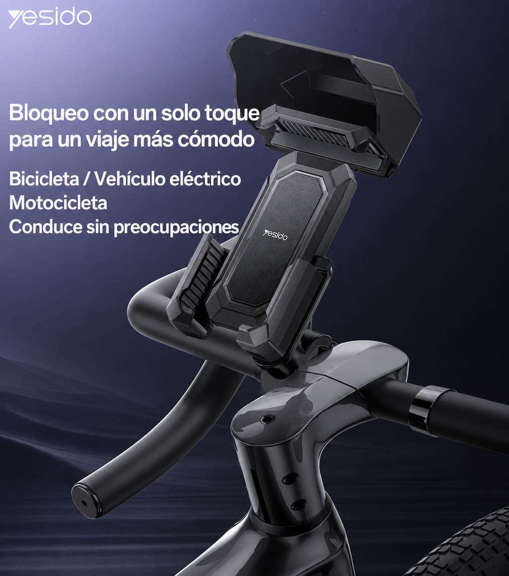 Soporte Universal para Celular de Bicicleta y Motocicleta Yesido C331