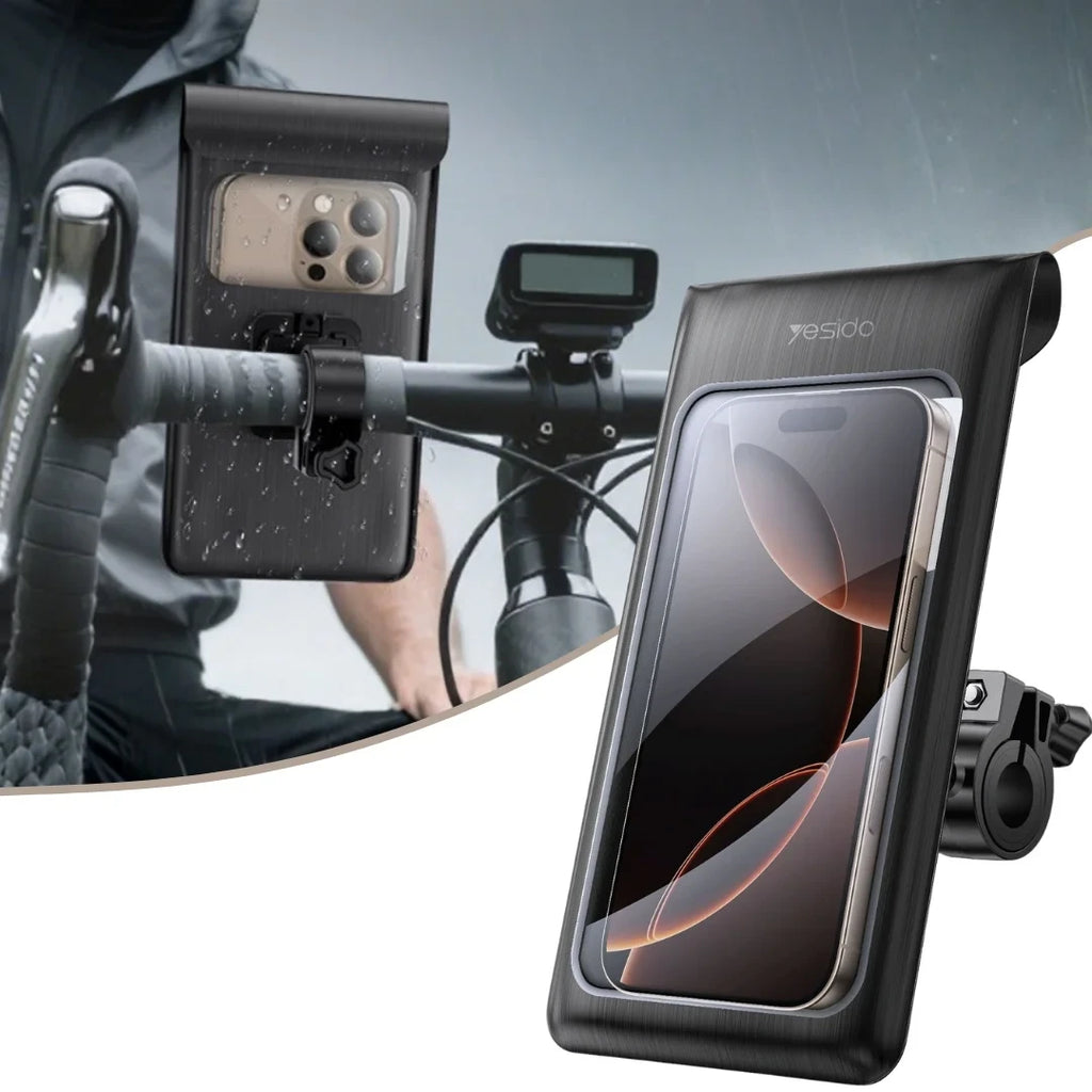 Soporte Impermeable 360° para Celular en Moto y Bicicleta Yesido C333