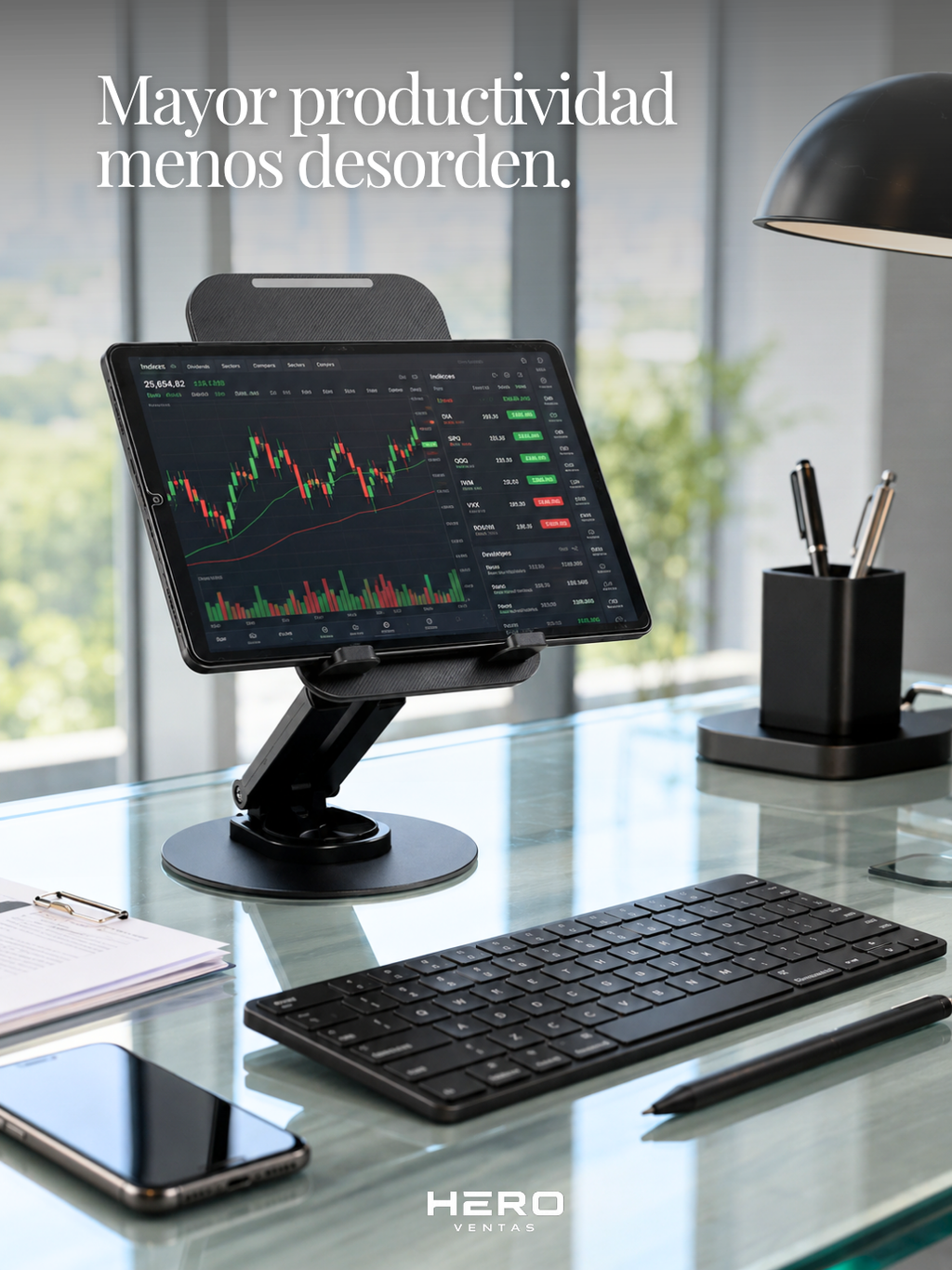 MyBat Pro TurnStyle – Stand Giratorio 360° para Tablet y iPad