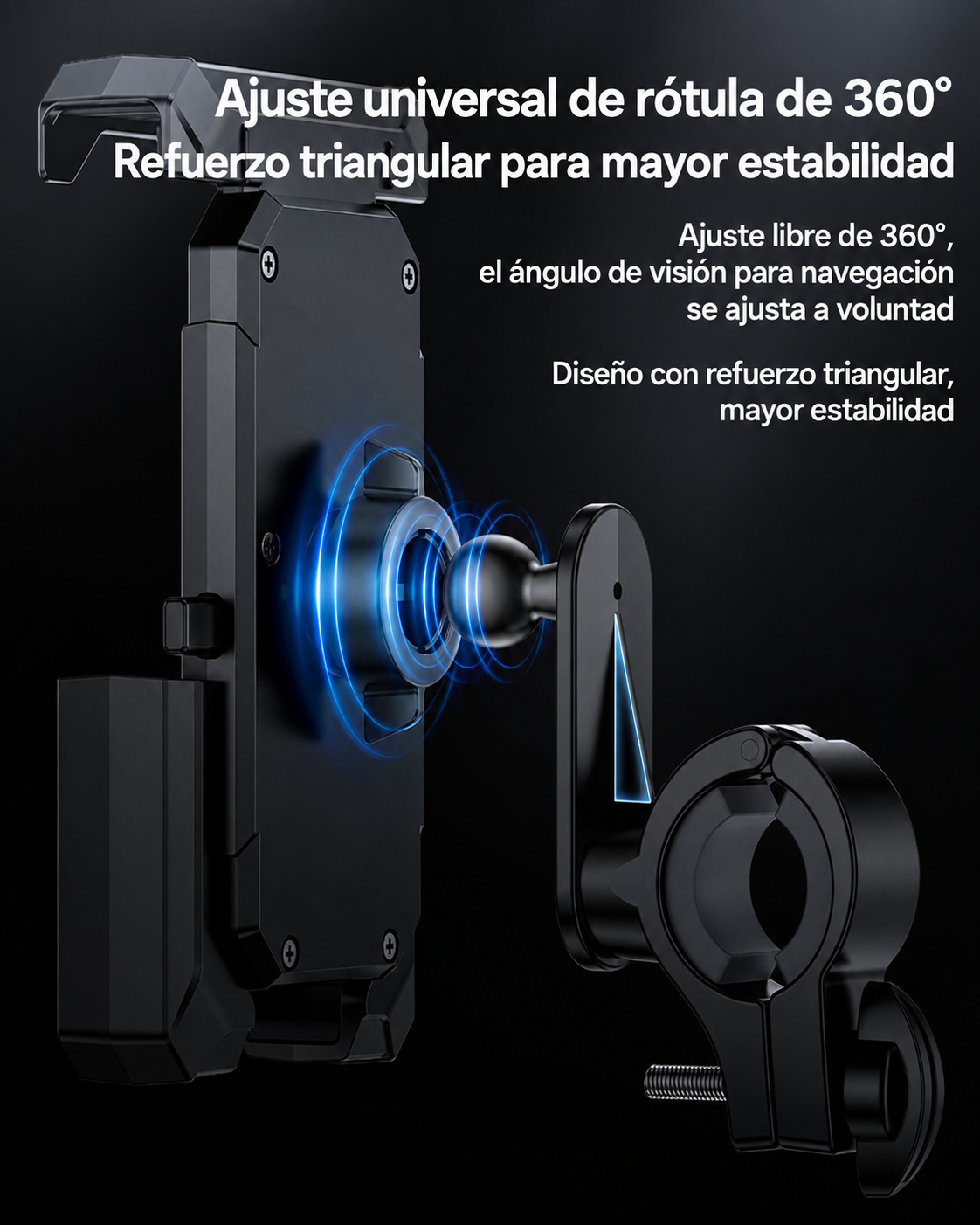 Soporte Universal para Celular de Bicicleta y Motocicleta Yesido C331