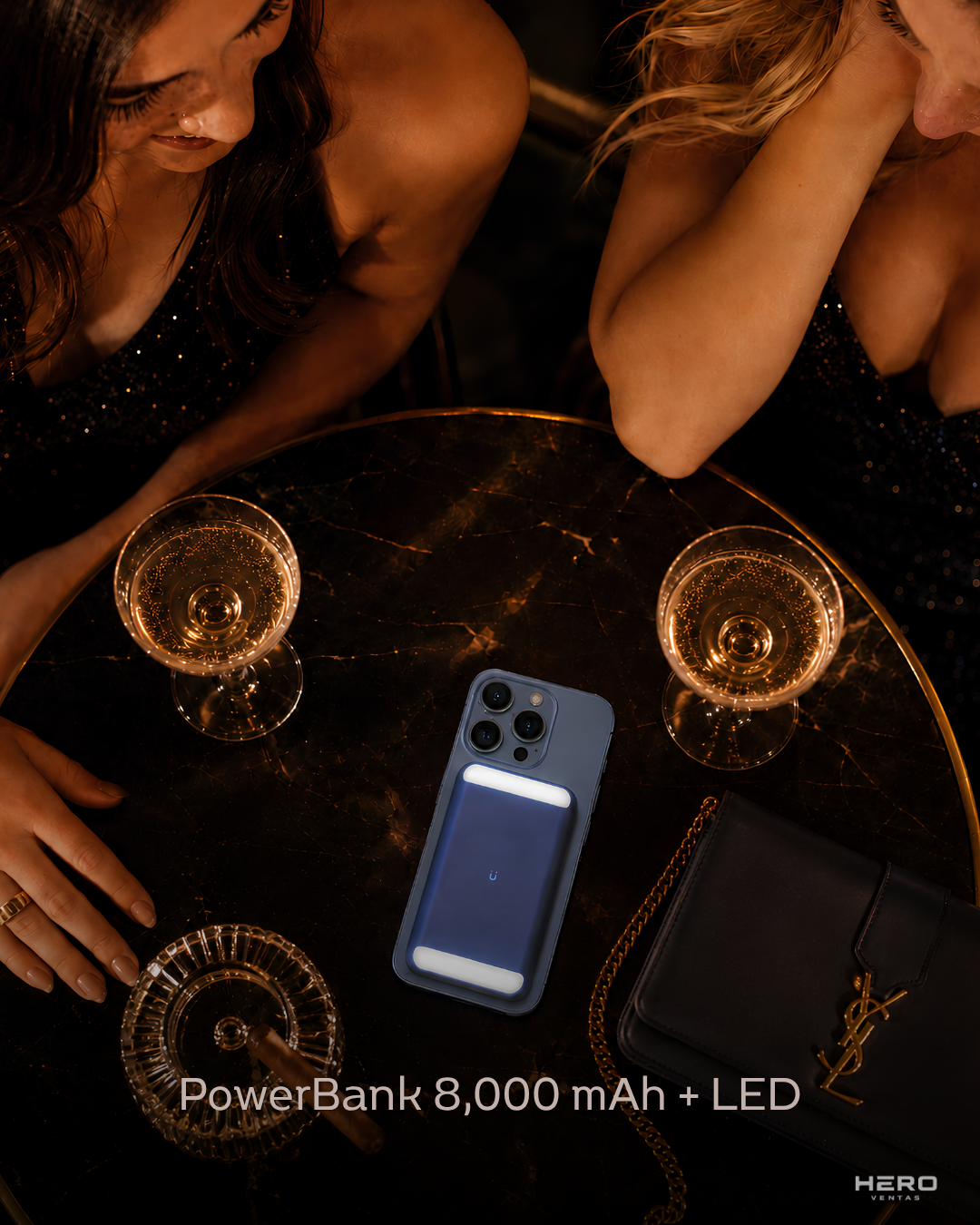 ProdiGee MagPower To-Go Halo PowerBank Magsafe+Led 8,000 mAh