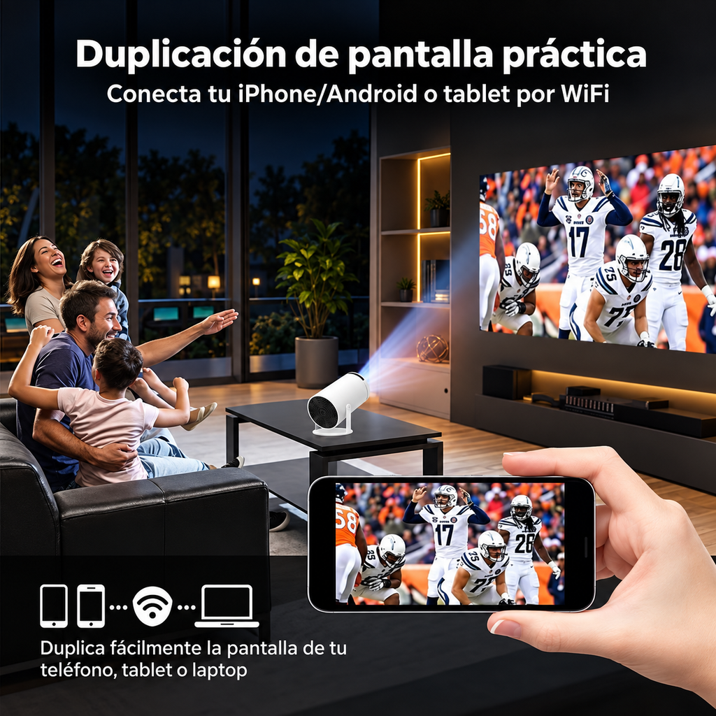 Mini Proyector Yesido TV14 Android 720p
