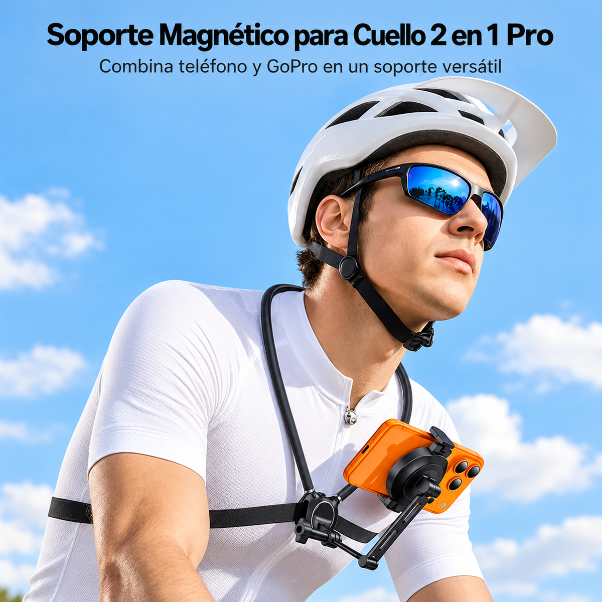 Soporte de cuello Yesido para celular y GoPro