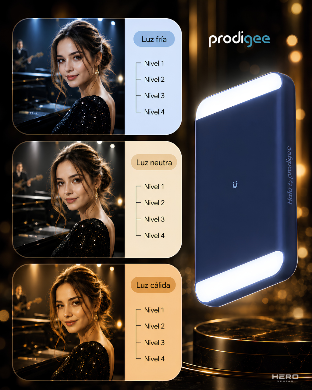 ProdiGee MagPower To-Go Halo PowerBank Magsafe+Led 8,000 mAh
