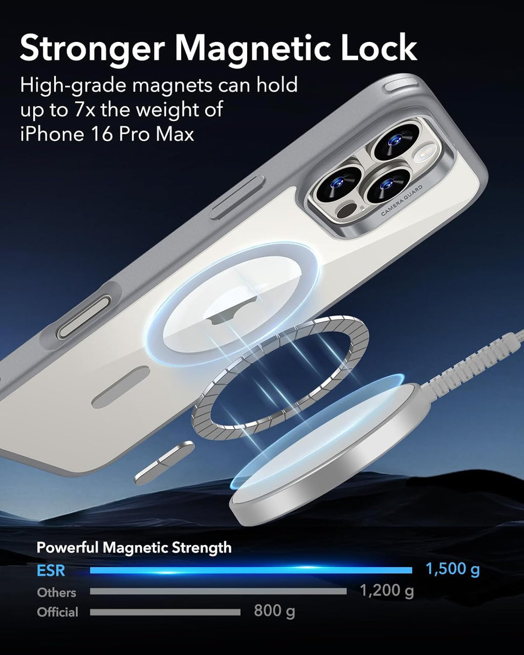HaloLook ESR Gray Titanium iPhone 16 Pro
