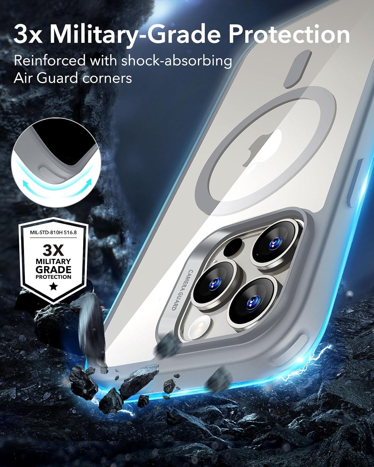 HaloLook ESR Gray Titanium iPhone 16 Pro
