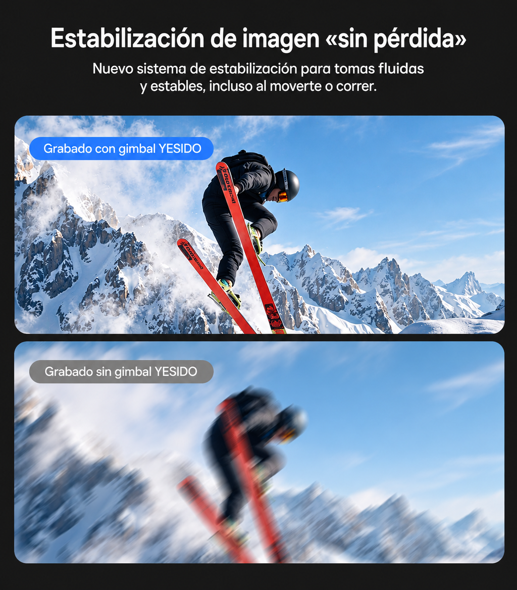 YESIDO SF32 Pro: gimbal estabilizador con varilla telescópica