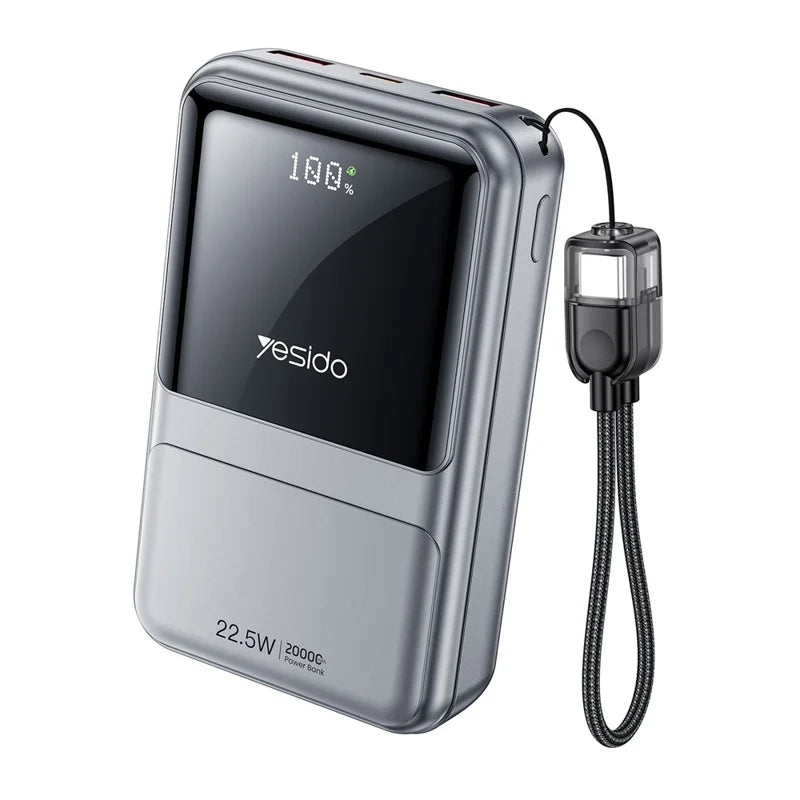 Power Bank Yesido YP96 20,000 mAh con Carga Rápida