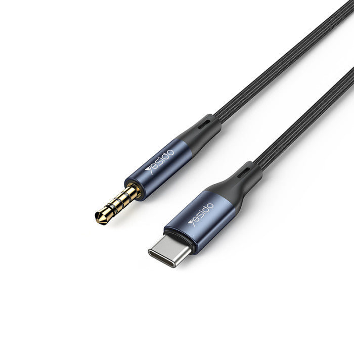 Cable de audio USB-C a auxiliar 3,5 mm Yesido YAU42 de 1 m