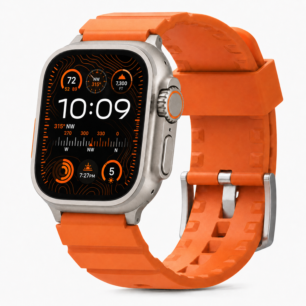 Ringke Rubber One Bold Band — Apple Watch Ultra 3/2/1 49mm · Series 11/10 46mm Series 9/8/7 45mm · SE/6/5/4 44mm