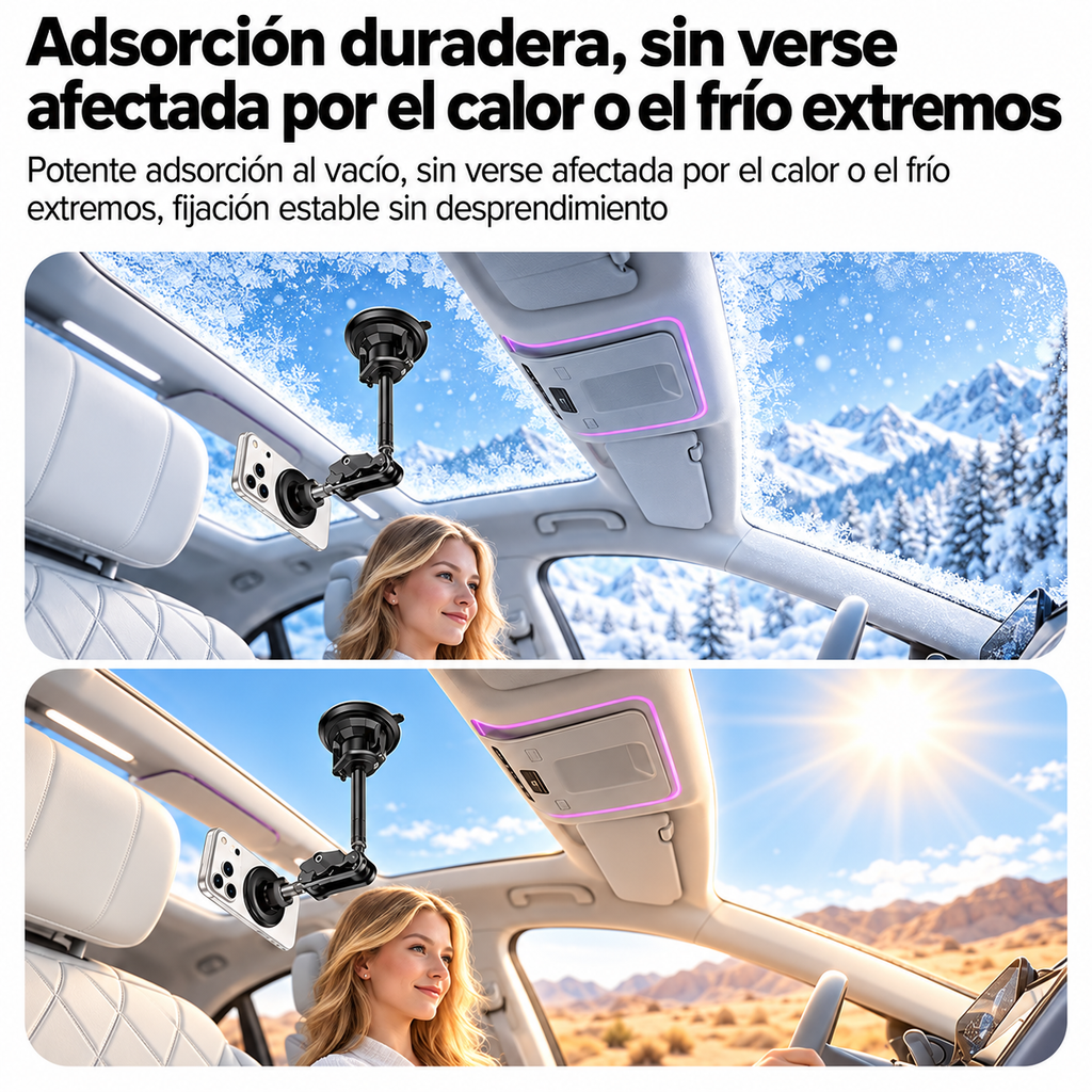 Yesido soporte magnético tipo VLOG MagSafe para carro con carga inalámbrica de 15 W