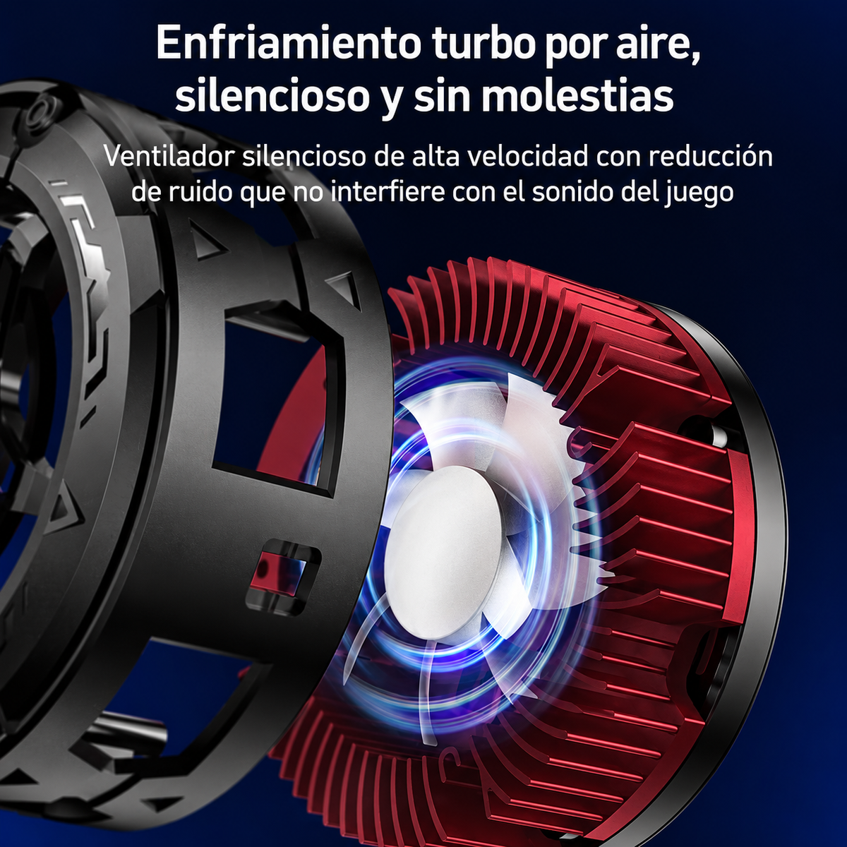 Enfriador magnético YESIDO para teléfono con iluminación RGB