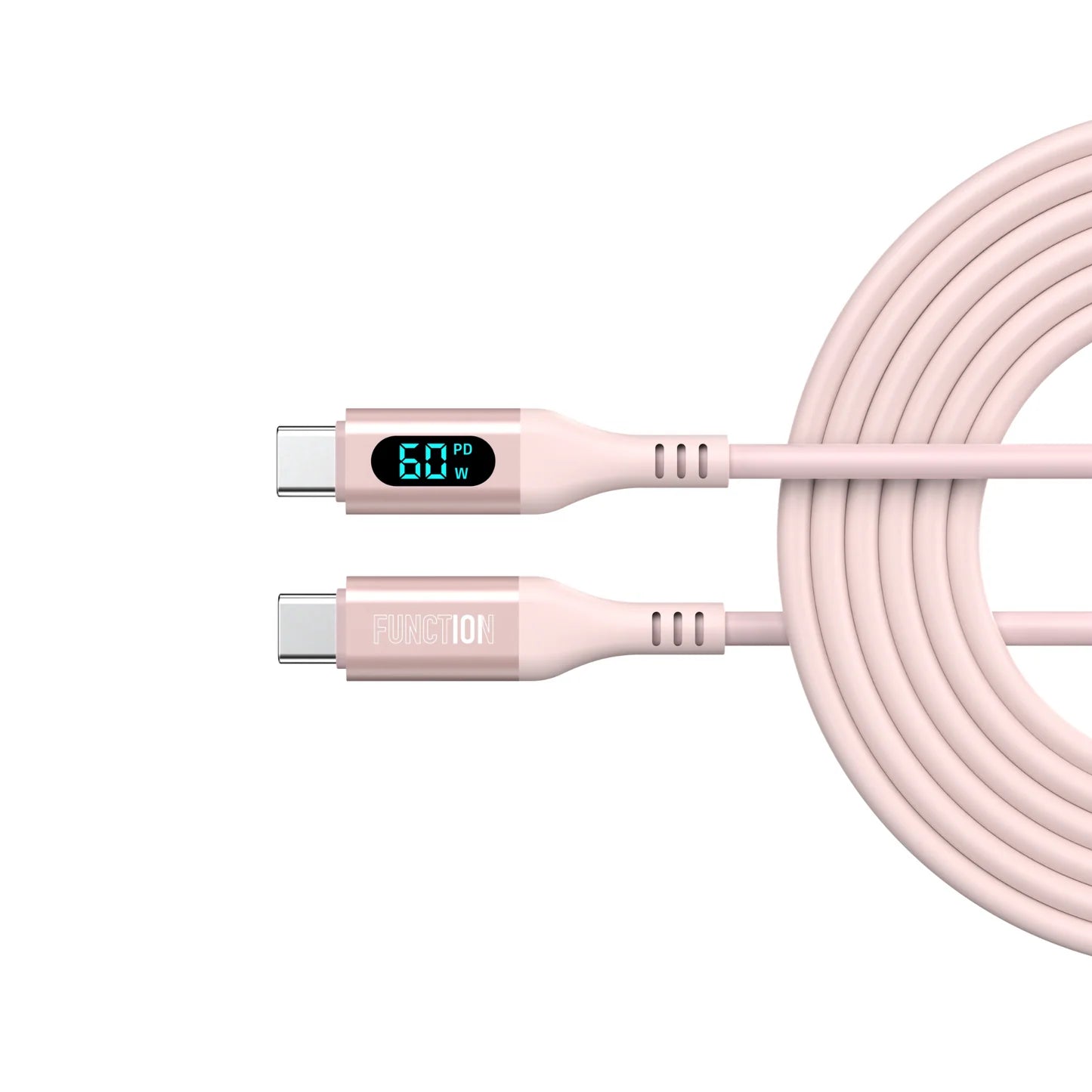 Function 101 Smart Cable USB-C a USB-C 60W con Pantalla Digital 1.5m