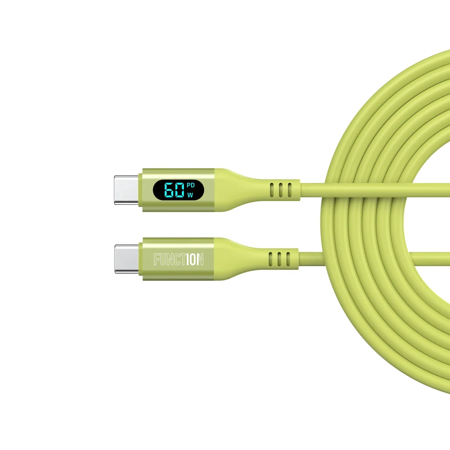 Function 101 Smart Cable USB-C a USB-C 60W con Pantalla Digital 1.5m