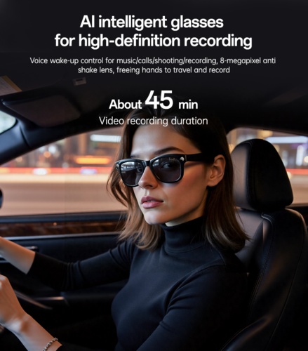 Gafas inteligentes YESIDO con IA, cámara de 8 MP y traductor