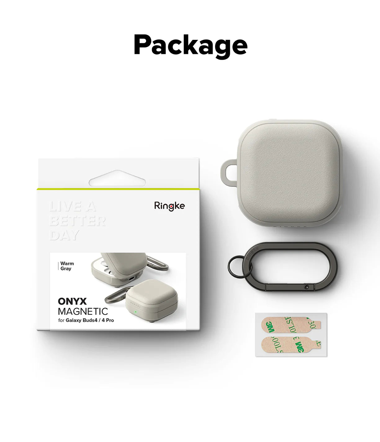 Onyx Magnetic Ringke Galaxy Buds 4 Pro / 4