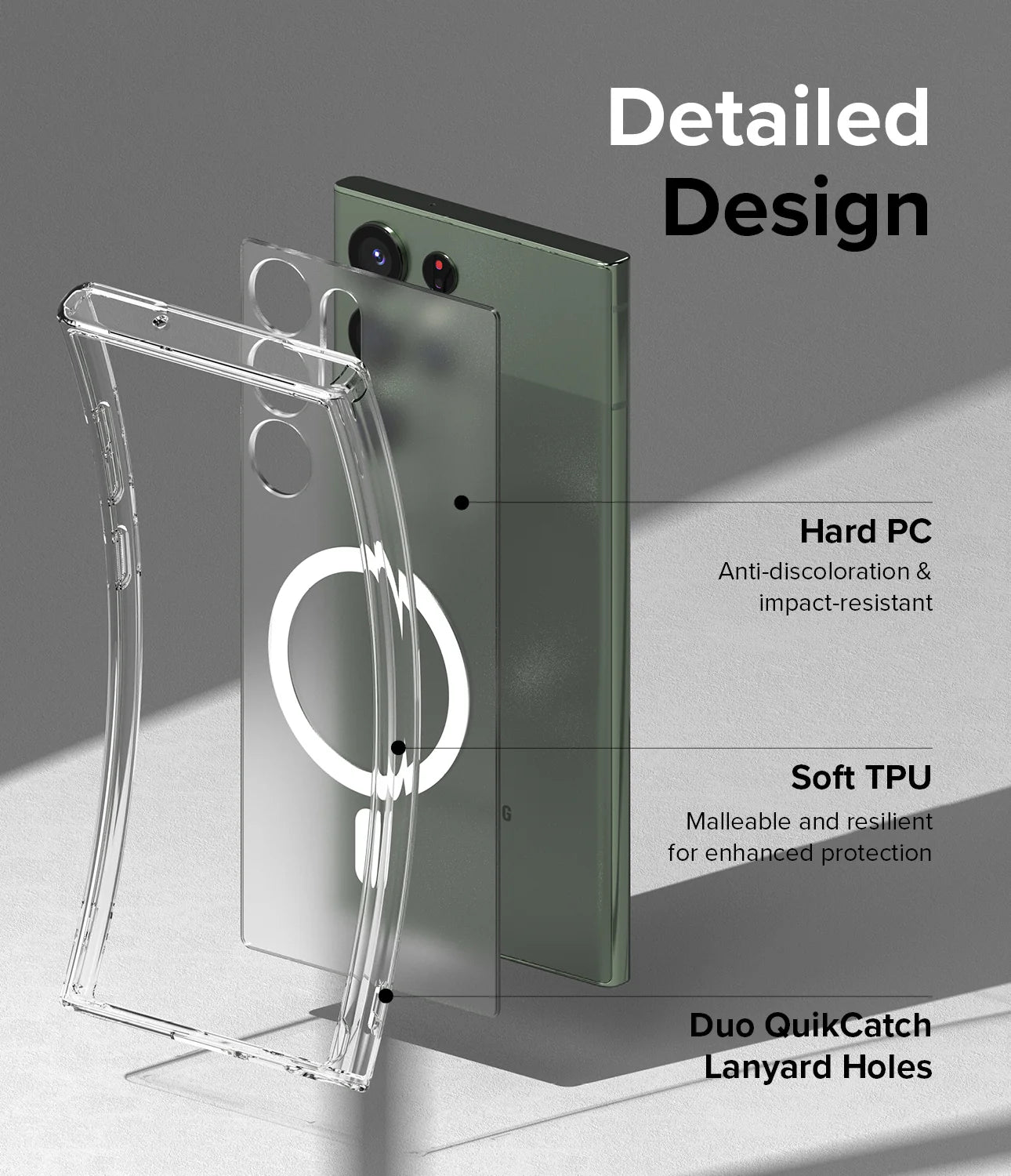 Ringke Fusion Magnetic Matte – Funda para Samsung Galaxy S23 Ultra