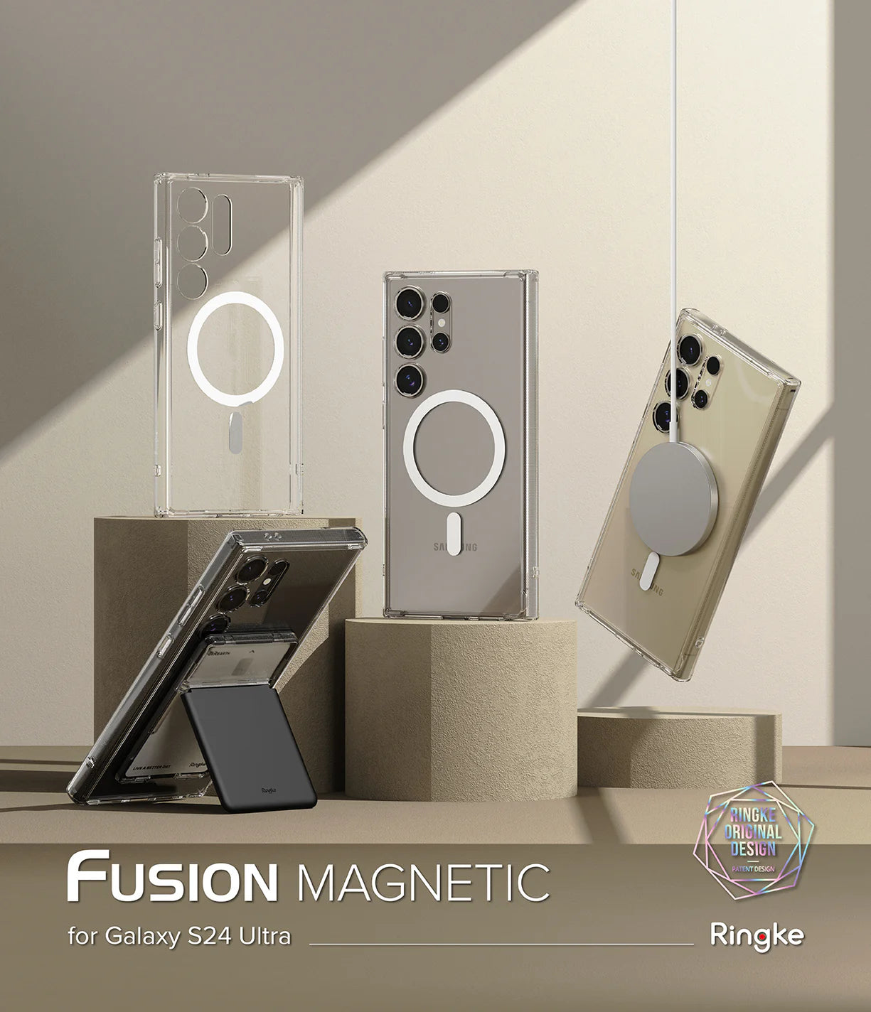 Fusion Magnetic Clear Ringke Galaxy S24 Ultra