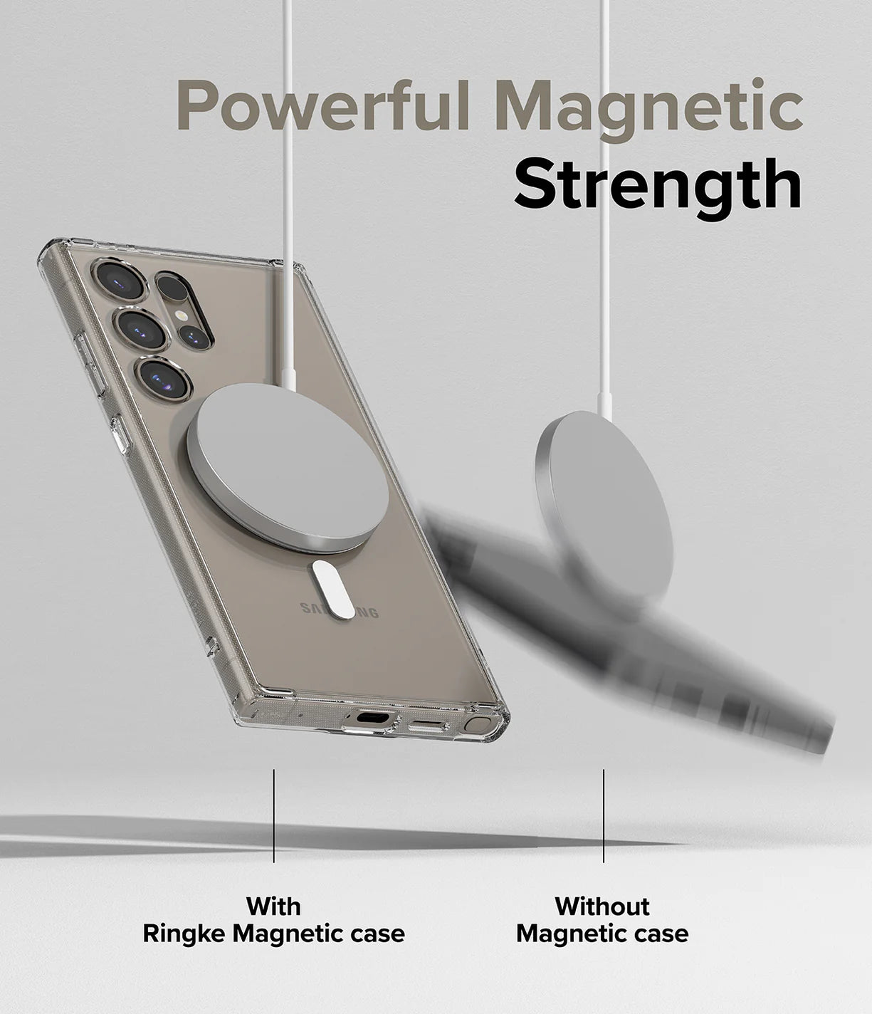 Fusion Magnetic Clear Ringke Galaxy S24 Ultra