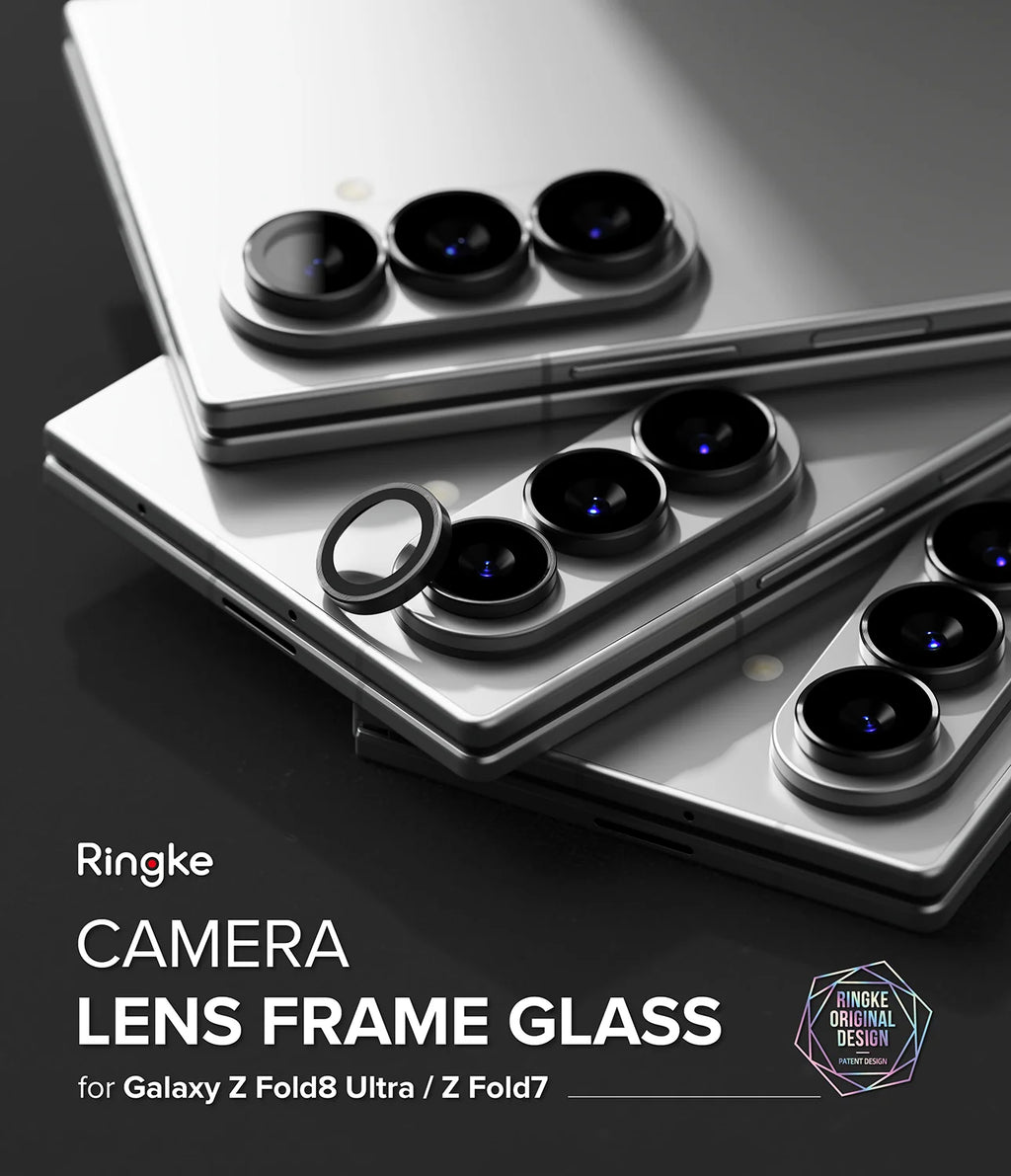 Ringke Protector de Cámara Galaxy Z Fold 8 Ultra | Z fold 7 – Vidrio Templado 9H Pack x2