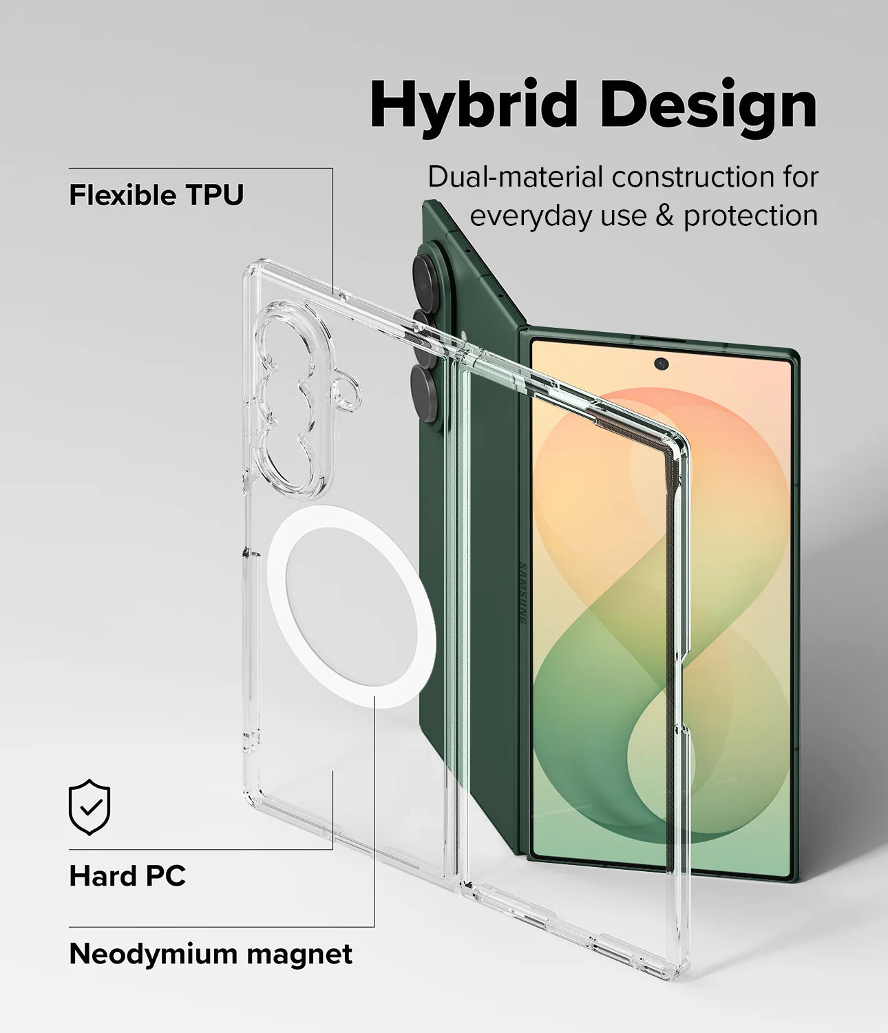 Ringke Fusion Magnetic Case para Samsung Galaxy Z Fold 8 Ultra