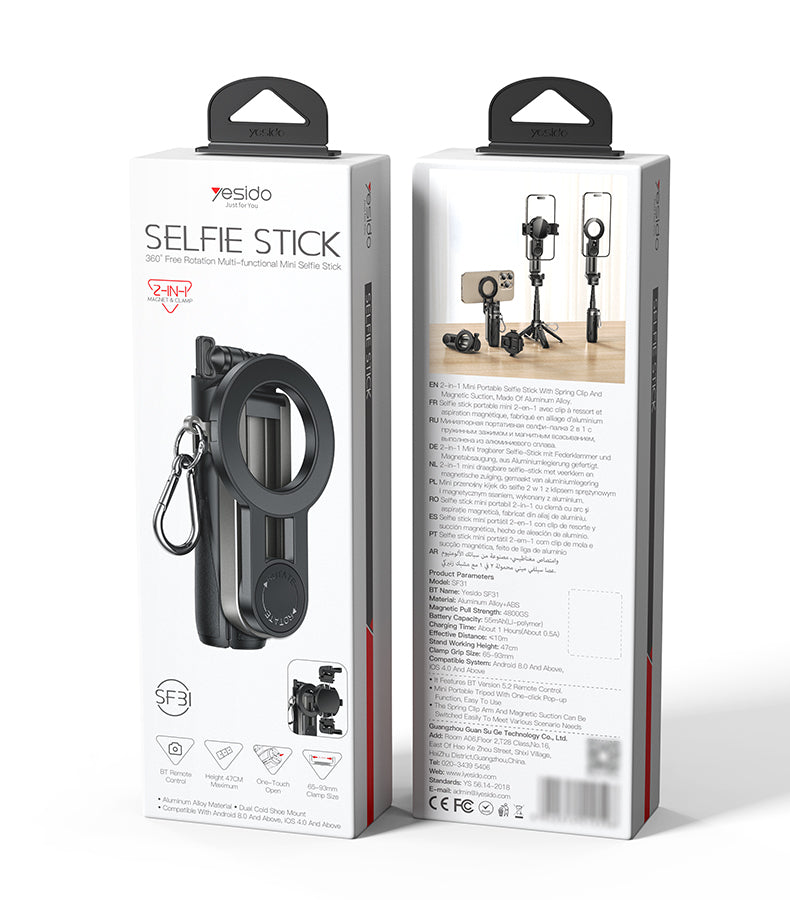 Yesido SF31: palo selfie y trípode MagSafe