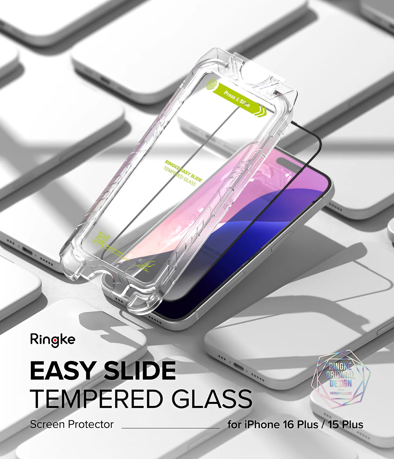 Vidrio Templado HD Ringe iPhone 16 Plus | 15 Plus