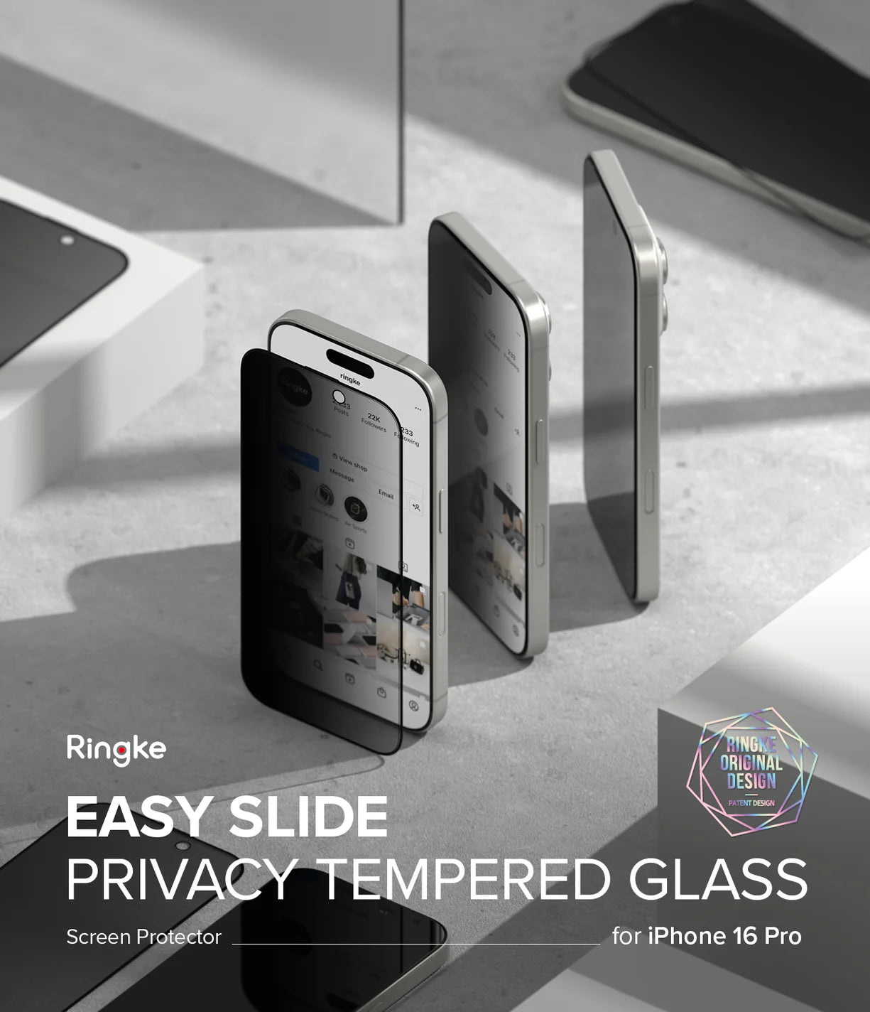 Privacidad Vidrio Templado Ringke iPhone 16 Pro