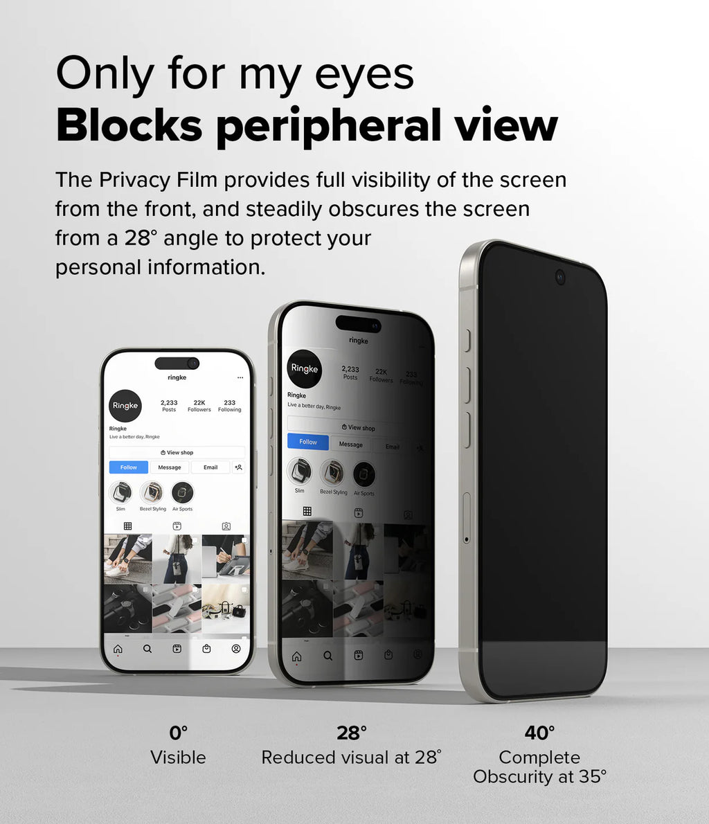 Privacidad Vidrio Templado Ringke iPhone 16 Pro