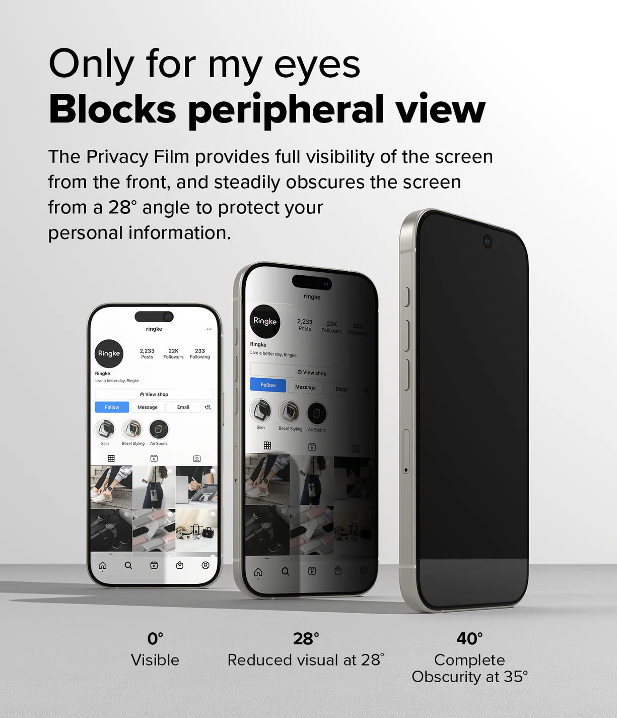 Privacidad Vidrio Templado Ringke iPhone 16 Pro