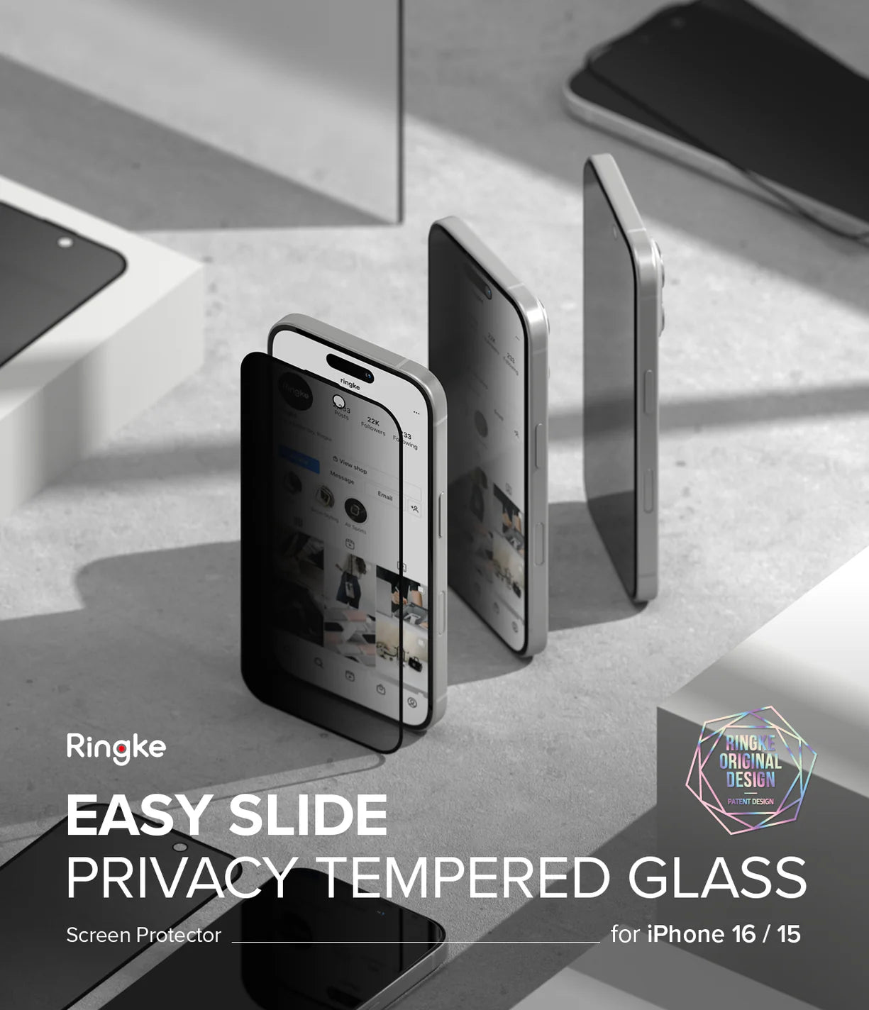 Privacidad Vidrio Templado Ringke iPhone 16