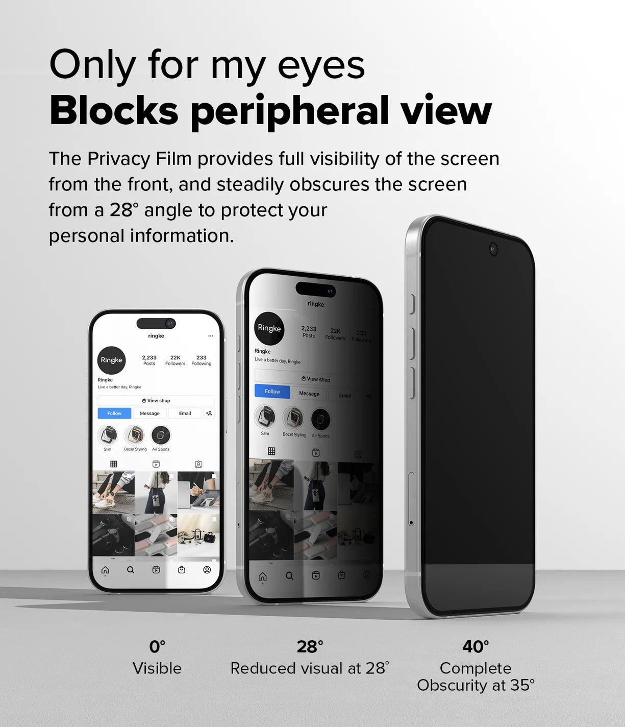 Privacidad Vidrio Templado Ringke iPhone 16