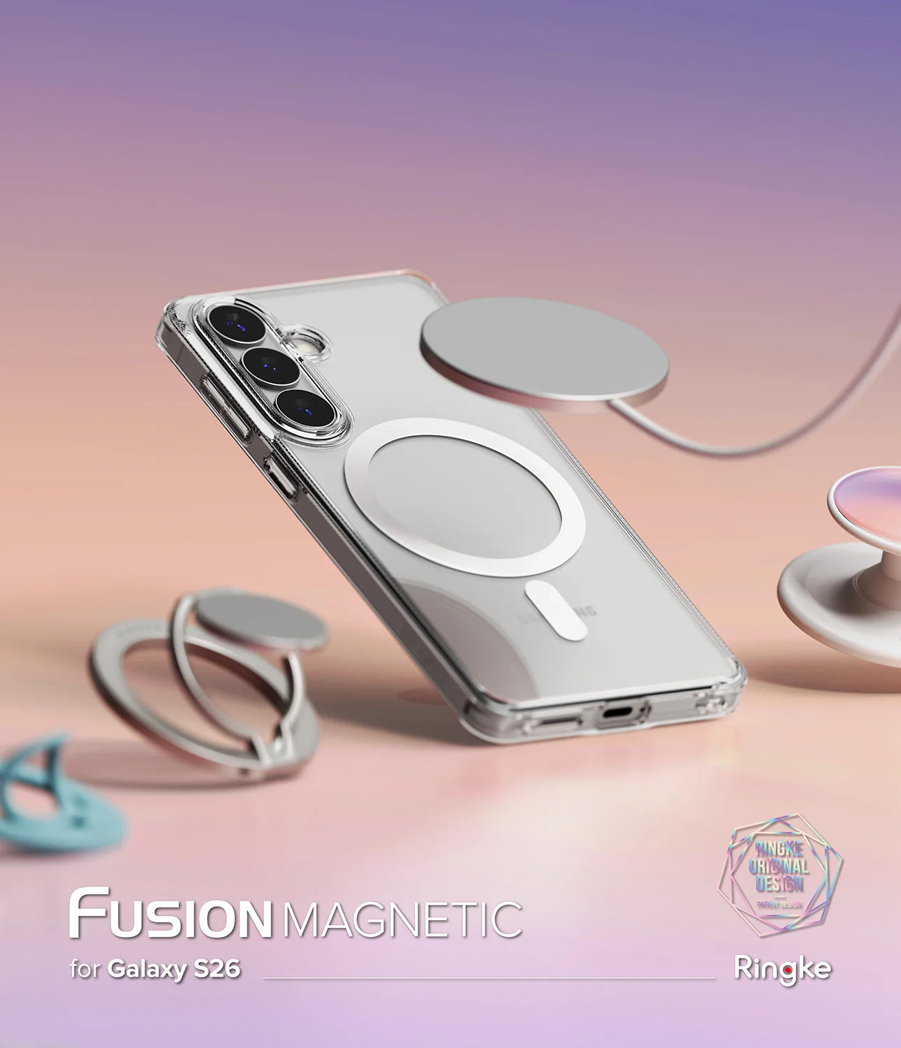 Fusion Magnetic Clear Ringke Galaxy S26