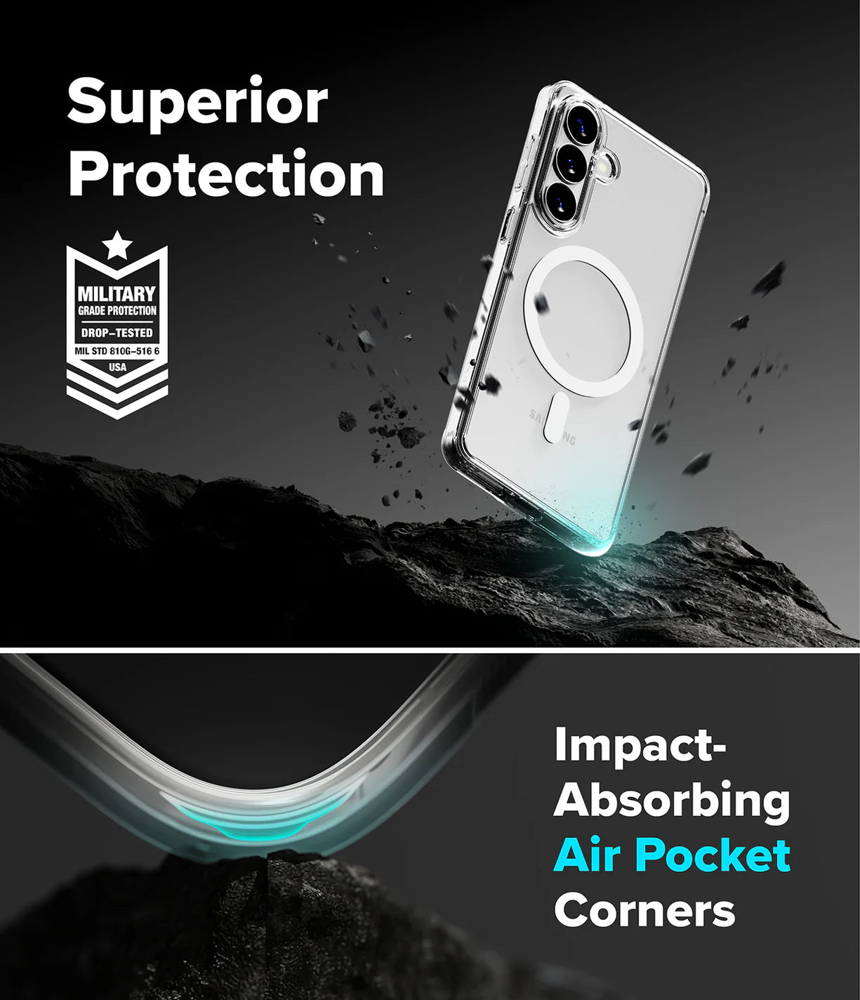 Fusion Magnetic Clear Ringke Galaxy S26 Plus