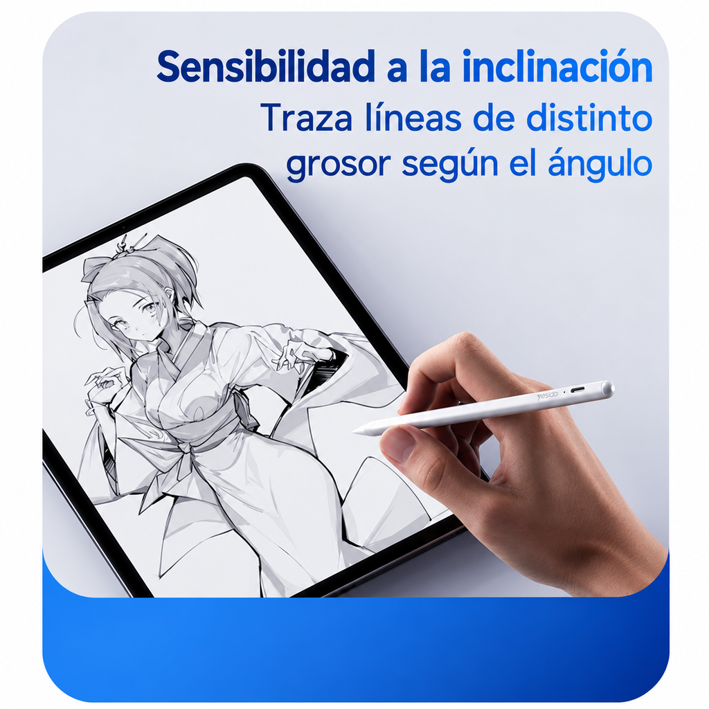 Lápiz activo Yesido ST10 para iPad USB-C blanco