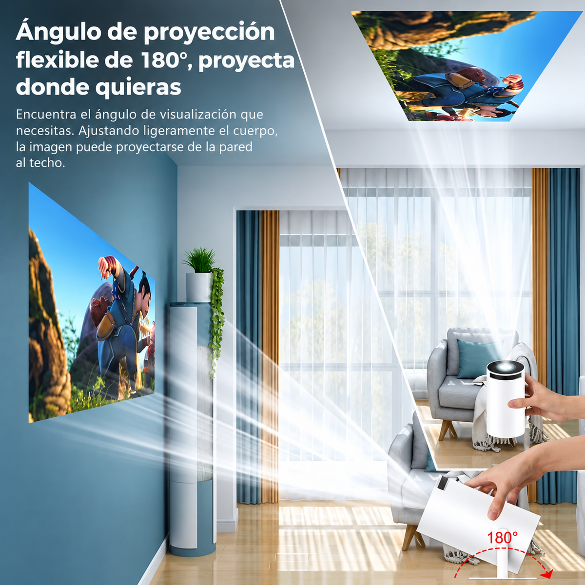 Mini Proyector Yesido TV14 Android 720p