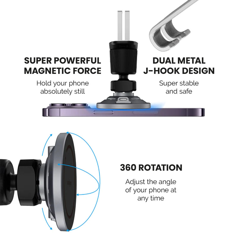 ProdiGee Magneteek Car Mount | Cargador y Sujetador Magsafe