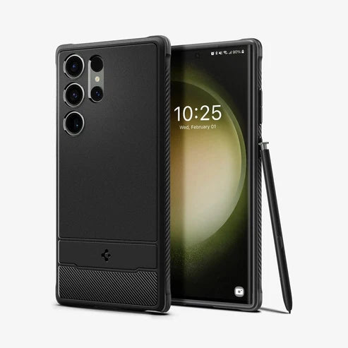 Spigen Rugged Armor Matte Black Galaxy S23 Ultra