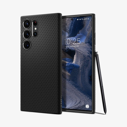 Spigen Liquid Air Matte Black Galaxy S23 Ultra