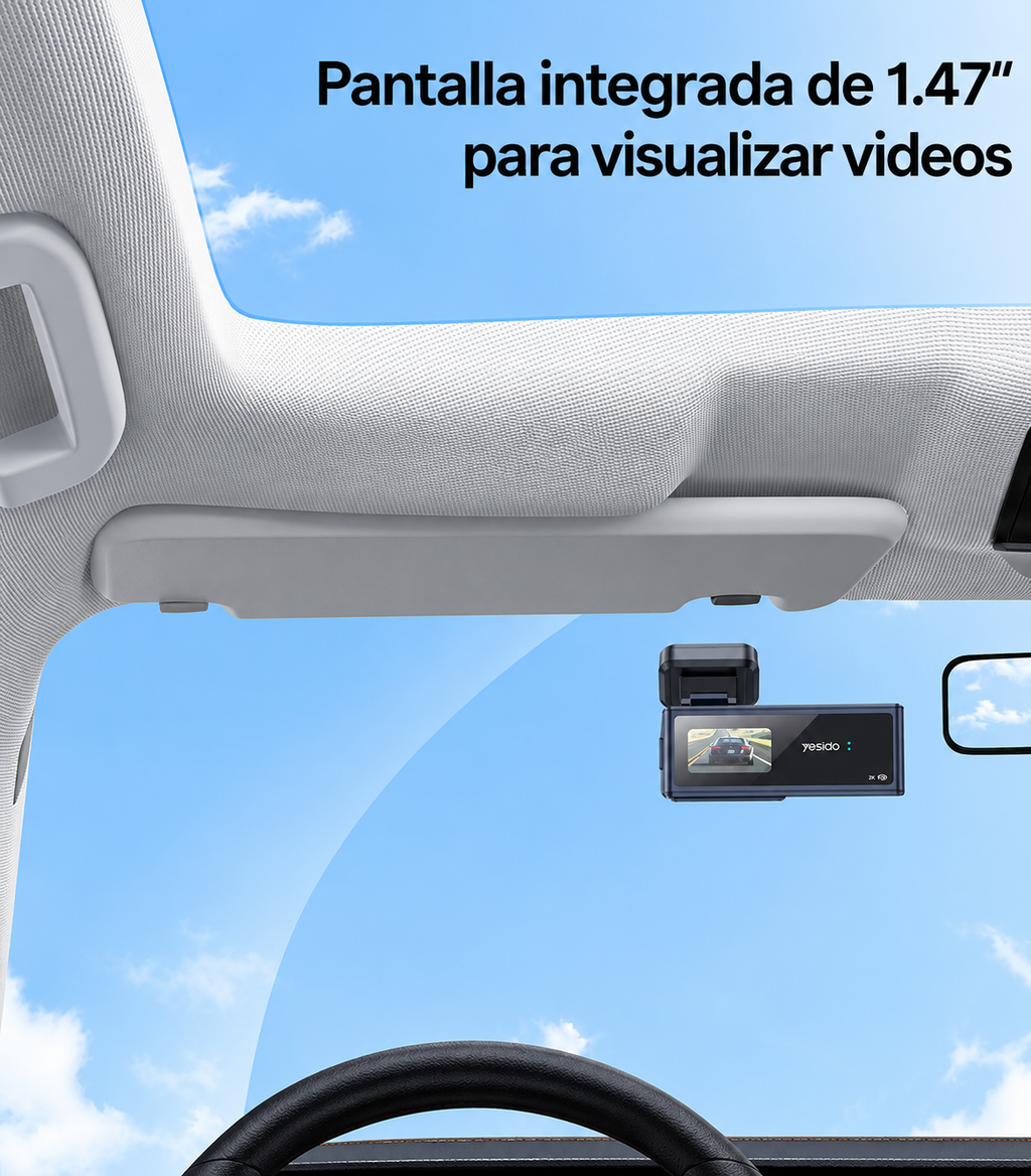Cámara para carro Yesido KM22 Dual Dash Cam Full HD