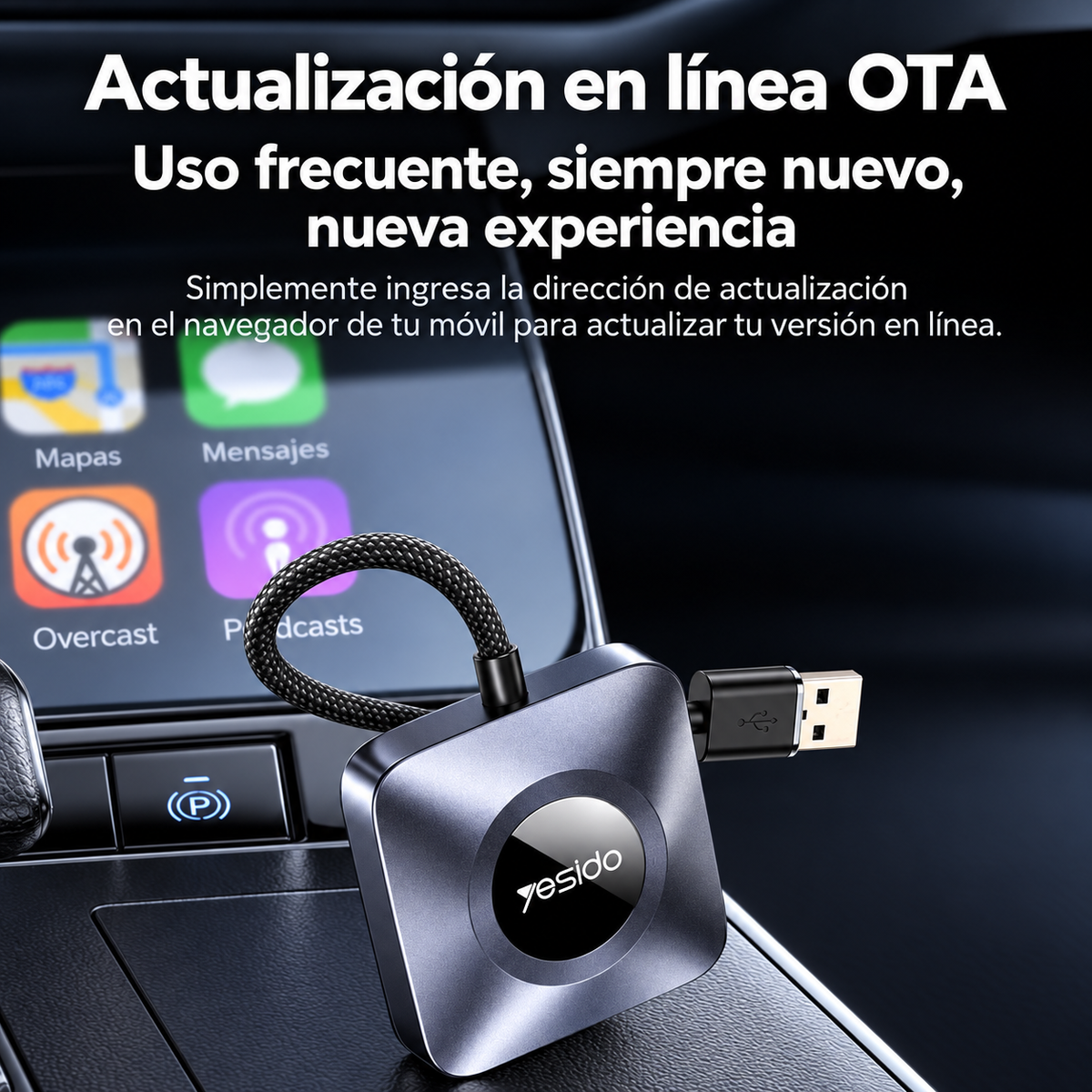 Adaptador CarPlay para Carro | Yesido KM23