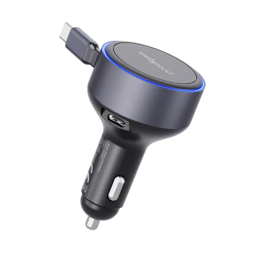ProdiGee Energee Retract-It | Cargador De Carro Cable Retractil