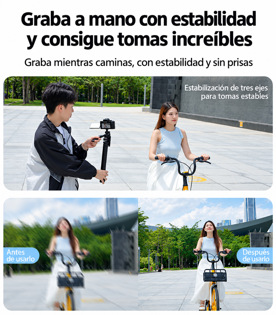 Selfie con trípode Yesido SF17 con control Bluetooth