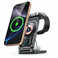 Cargador Inalámbrico Plegable Yesido DS25 3 en 1 para iPhone, AirPods y Apple Watch