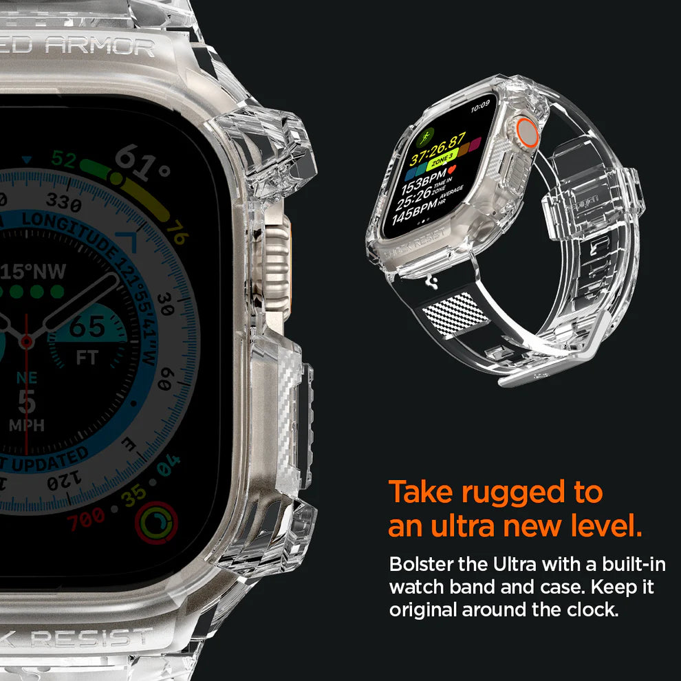 Rugged Armor Pro Crystal Clear Spigen Apple Watch Ultra 1 | 2 | 3