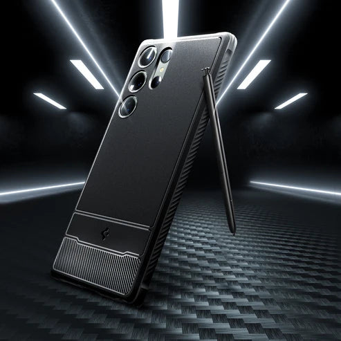 Spigen Rugged Armor Matte Black Galaxy S23 Ultra