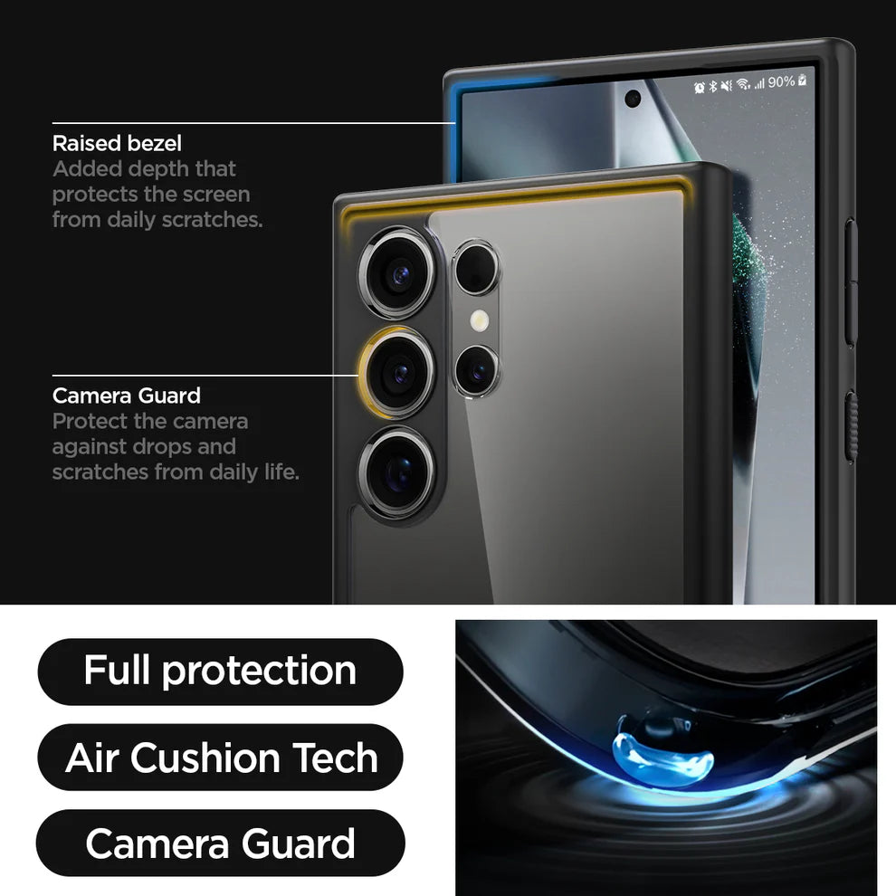 Ultra Hybrid Matte Black Spigen Galaxy S24 Ultra
