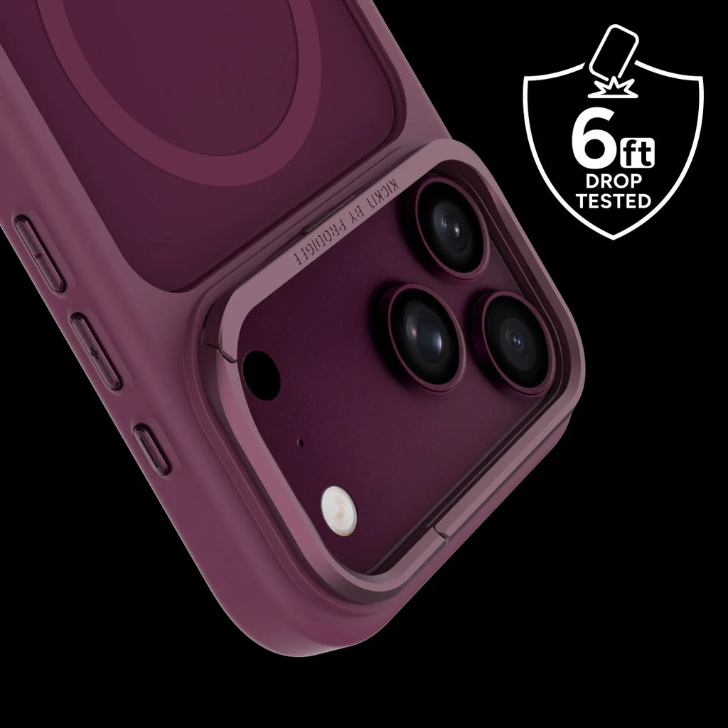 Funda Prodigee KickIt para iPhone 18 Pro Max Burgundy