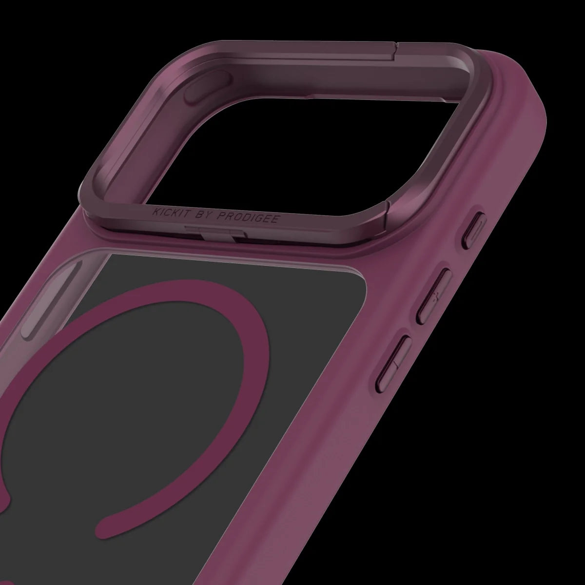 Funda Prodigee KickIt para iPhone 18 Pro Max Burgundy