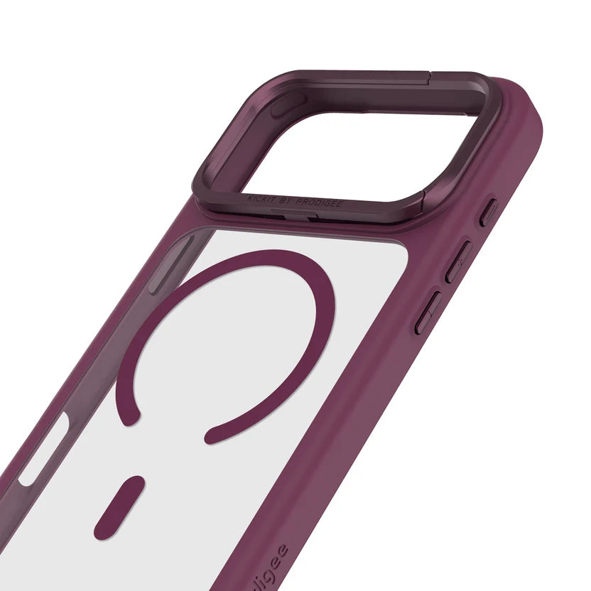 Funda Prodigee KickIt para iPhone 18 Pro Max Burgundy